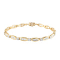 14K Yellow Gold G-H SI-I1 Diamond Tennis Bracelet (7.00 In) 9.25 Grams 2.00 ctw - Sticky add to cart bar