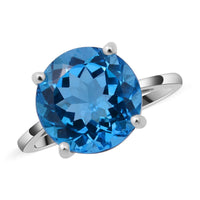 AAA Marambaia Topaz Solitaire Ring in Platinum Over Sterling Silver (Size 10.0) 7.50 ctw