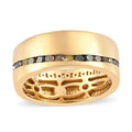 STEVE SPECIAL PICK Multi Diamond (Natural & IR) Full Wave Eternity Ring in Vermeil YG Over Sterling Silver (Size 10.0) 1.00 ctw - Sticky add to cart bar