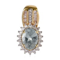 Iliana 18K Yellow Gold AAA Narsipatnam Alexandrite and G-H SI Diamond Pendant 1.40 ctw