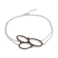 JCK Closeout Red Diamond Bracelet in Rhodium & Sterling Silver (8.00 In) 0.75 ctw