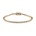 Luxoro 10K Yellow Gold I2-I3 Natural Yellow Diamond Tennis Bracelet (7.25 In) 7.35 Grams 3.00 ctw - Sticky add to cart bar