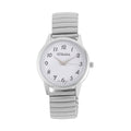 Strada Japanese Movement Stretch Bracelet Watch in Stainless Steel (36mm) (6.50-7.50Inches) - Sticky add to cart bar