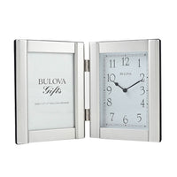 Bulova Forte II Photo Frame Clock (AA Battery Required)