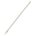 Simulated Diamond Tennis Bracelet in Goldtone (7.25 In) 27.70 ctw - Sticky add to cart bar