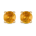 Madagascar Yellow Sapphire Stud Earrings in Vermeil Yellow Gold Over Sterling Silver 1.30 ctw - Sticky add to cart bar