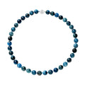 Madagascar Paraiba Apatite 9-11mm Beaded Necklace 18 Inches in Rhodium Over Sterling Silver 368.50 ctw - Sticky add to cart bar