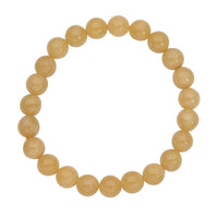 Yellow Beryl Beaded Stretch Bracelet 90.50 ctw