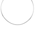 Italian Sterling Silver 2mm Omega Necklace 18 Inches 10.40 Grams - Sticky add to cart bar