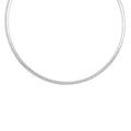 Italian Sterling Silver 4mm Omega Necklace 20 Inches 18.80 Grams - Sticky add to cart bar