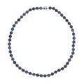 Natural Blue Spinel Beaded Necklace 20 Inches in Rhodium Over Sterling Silver 255.00 ctw - Sticky add to cart bar