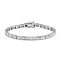 Diamond Tennis Bracelet in Platinum Over Sterling Silver (7.25 In) 12.25 Grams 3.00 ctw - Sticky add to cart bar