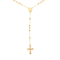 Cross Lariat Necklace 28 Inches in Goldtone - Sticky add to cart bar
