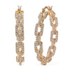 White Austrian Crystal in Goldtone