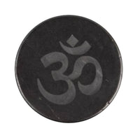 DEAL OF THE NIGHT Shungite Round OM Tile 100 MM 925ctw