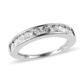 Doorbuster Diamond Accent Half Eternity Band Ring in Sterling Silver (Size 7.0) - Sticky add to cart bar