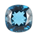 AAAA London Blue Topaz (Cush 15x15 mm) 16.00 ctw - Sticky add to cart bar