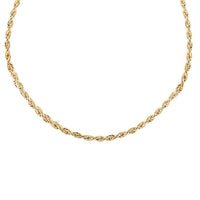 New York Closeout Deal 10K Yellow Gold 1.5mm Rope Chain Necklace 18 Inches 1.30 Grams