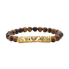 South African Yellow Tiger's Eye in YG Plating
