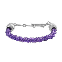 One time Only KARIS Amethyst Bracelet in Platinum Bond (6.50 In) 25.00 ctw