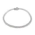 NY Closeout 14K White Gold F-G SI Diamond Tennis Bracelet (7.00 In) 11.15 Grams 3.00 ctw - Sticky add to cart bar