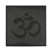 Shungite OM Square Tile 10cm Approx. 1330 ctw