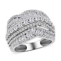 NY Closeout 10K White Gold Diamond Ring 6.35 Grams 2.00 ctw
