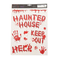 Halloween Horror "Happy Halloween" Blood Splatter Window Cling - Sticky add to cart bar
