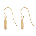 14K Yellow Gold Mirror Teardrop Dangle Earrings - Sticky add to cart bar