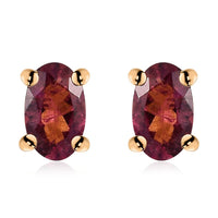 Premium Ouro Fino Rubellite Stud Earrings in Vermeil Yellow Gold Over Sterling Silver 0.40 ctw