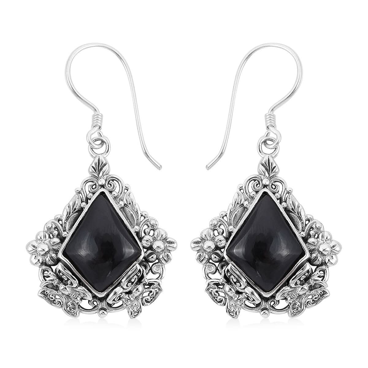 BALI LEGACY Norwegian Thulite Earrings in Sterling Silver 9 Grams 24.80 ctw