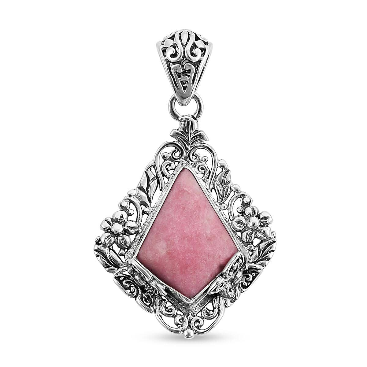 BALI LEGACY Brazilian Smoky Quartz Pendant in Sterling Silver 7 Grams 10.00 ctw