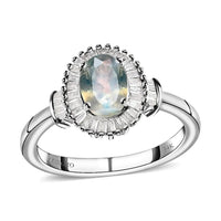 15th Oct TLV LUXORO 14K White Gold AAA Narsipatnam Alexandrite, Diamond (0.30 cts) Ring (Size 10.0) (3.50 g) 1.15 ctw