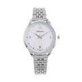 Strada Japanese Movement White Dial Watch in Stainless Steel (36mm) (6.50-7.50Inches) - Sticky add to cart bar