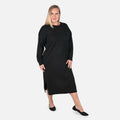 TAMSY Black Knit Tunic Sweater - L - Sticky add to cart bar