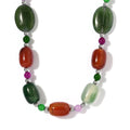 Multi Gemstone Beads Necklace (20 Inches) in Sterling Silver 265.06 ctw - Sticky add to cart bar