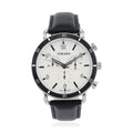 Strada Japanese Movement Stylish Dress Watch with Black Faux Leather Strap (42.2mm) (8.0-9.0Inches) - Sticky add to cart bar