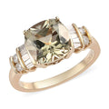LUXORO 14K Yellow Gold Premium Turkizite and Diamond G-H I2 Ring 3.50 Grams 3.75 ctw - Sticky add to cart bar