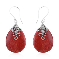 Sponge Coral Earrings in Sterling Silver