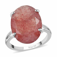 Natural Tanzanian Natronite Solitaire Ring in Platinum Over Sterling Silver (Size 10.0) 10.90 ctw