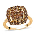 Jenipapo Andalusite Cluster Ring in Vermeil Yellow Gold Over Sterling Silver 1.40 ctw - Sticky add to cart bar