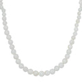Australian Opal Beaded Necklace 20 Inches in Rhodium Over Sterling Silver 92.00 ctw - Sticky add to cart bar