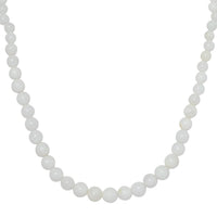 Australian Opal Beaded Necklace 20 Inches in Rhodium Over Sterling Silver 92.00 ctw