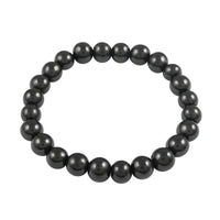Shungite Beaded Stretch Bracelet 87.50 ctw