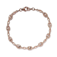 Marropino Morganite Bracelet in Vermeil Rose Gold Over Sterling Silver (7.25 In) 8.10 Grams 3.65 ctw