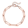 Paperclip Chain Bracelet in Stainless Steel (7.50-9.50In) - Sticky add to cart bar