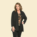 TAMSY Black Cardigan with Matching Leopard Tank Set - Large - Sticky add to cart bar