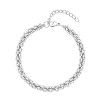 Doorbuster Pumpkin Chain Bracelet in Stainless Steel (8-9.50In)