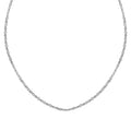 Italian Sterling Silver 2.5mm Oval Daisy Necklace 24 Inches 2.70 Grams - Sticky add to cart bar