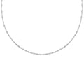 Italian Sterling Silver 0.4mm Singapore Necklace (24 Inches) (2 g) - Sticky add to cart bar